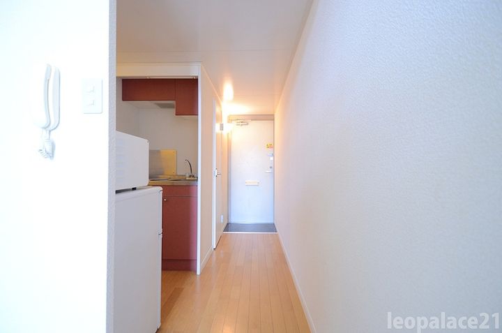 レオパレスララポート清水元町207の玄関