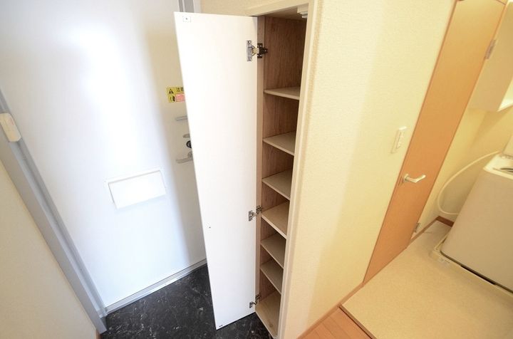 レオパレスツカポリッツ108の玄関