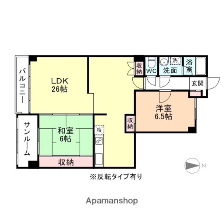 ベルヴィー・カワカミ2-Cの間取り
