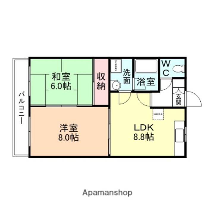 アベニュー布瀬の間取り