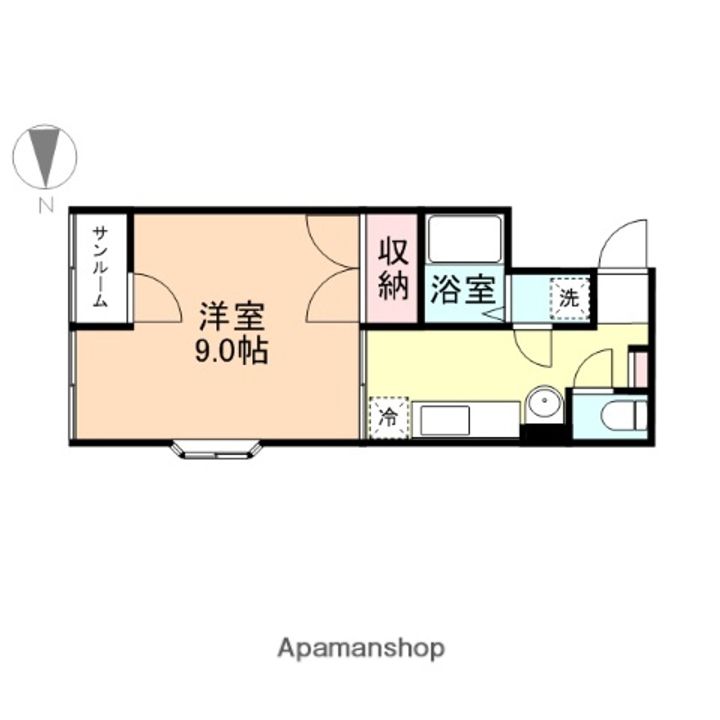 カトレーヌ小杉108の間取り