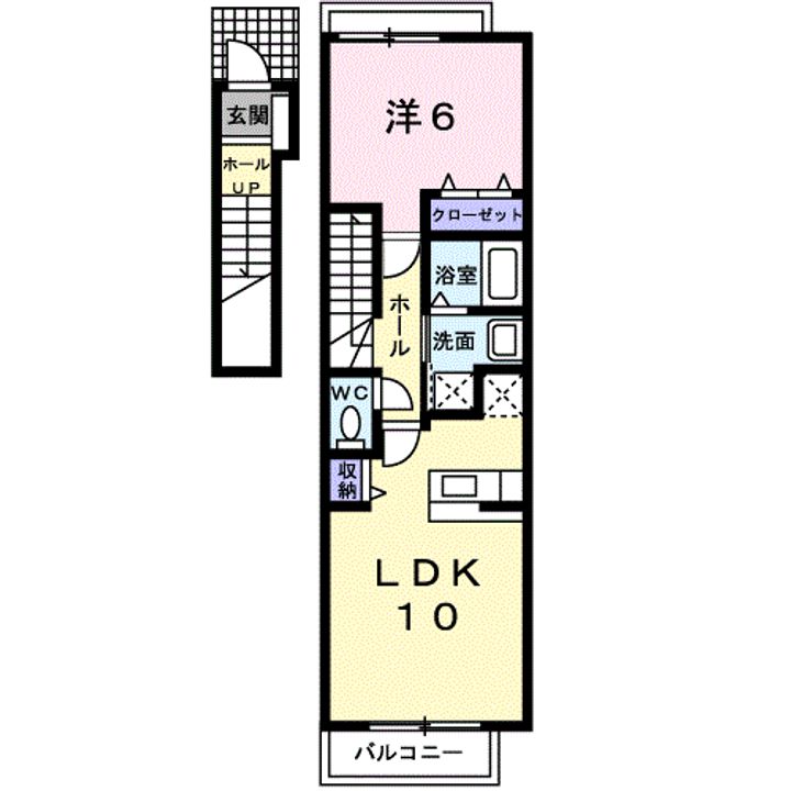 カトル・セゾン Bの間取り