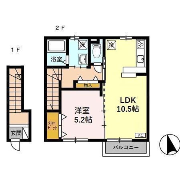 ジュアンあけのの間取り
