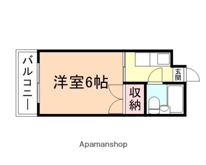 富山県富山市安養坊の賃貸マンションの間取り