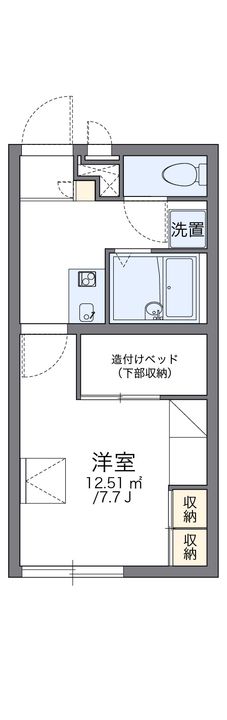 レオパレス東新庄207の間取り