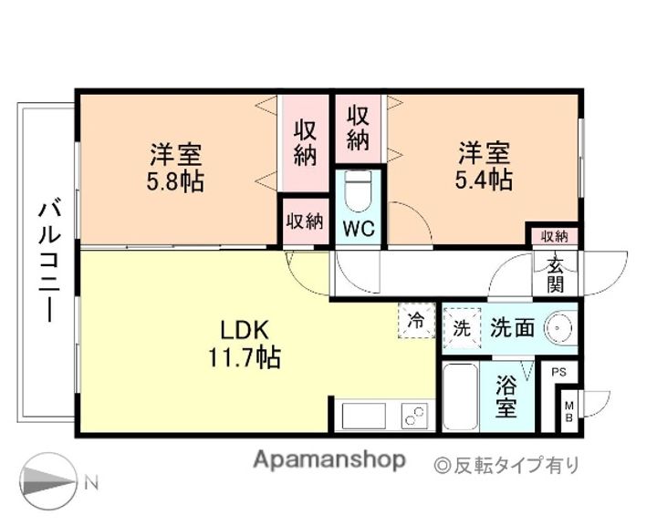 プランドール柳原の間取り