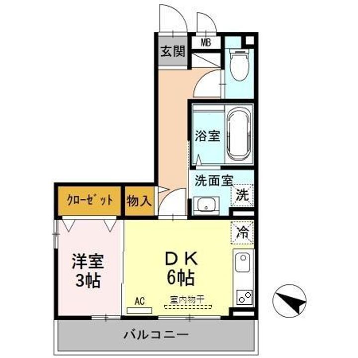 DーROOM魚津イーストの間取り
