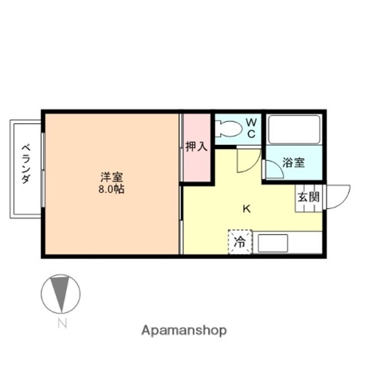 レジデンス陽光202の間取り