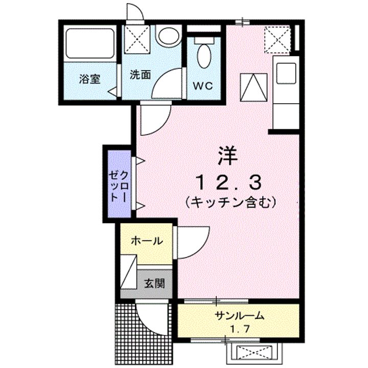 グランMIKI手屋の間取り