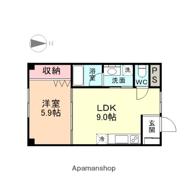 メゾン清水町303の間取り