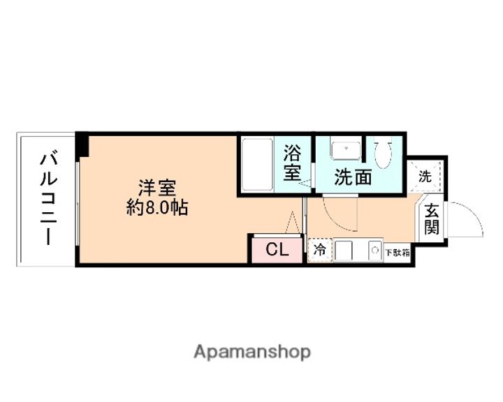 カレッジコート富山大学前102の間取り