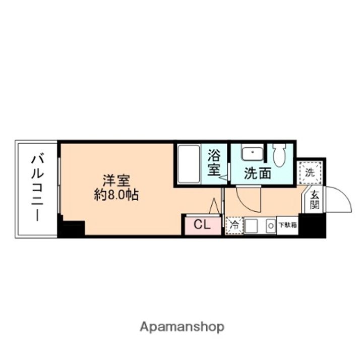 カレッジコート富山大学前405の間取り