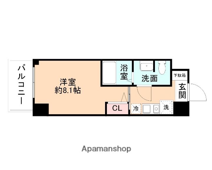 カレッジコート富山大学前507の間取り