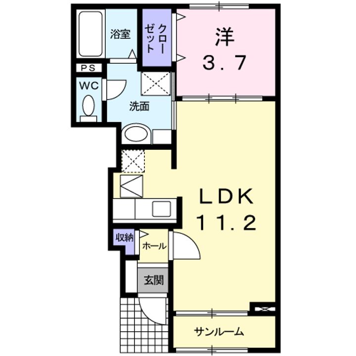 米島一番館の間取り