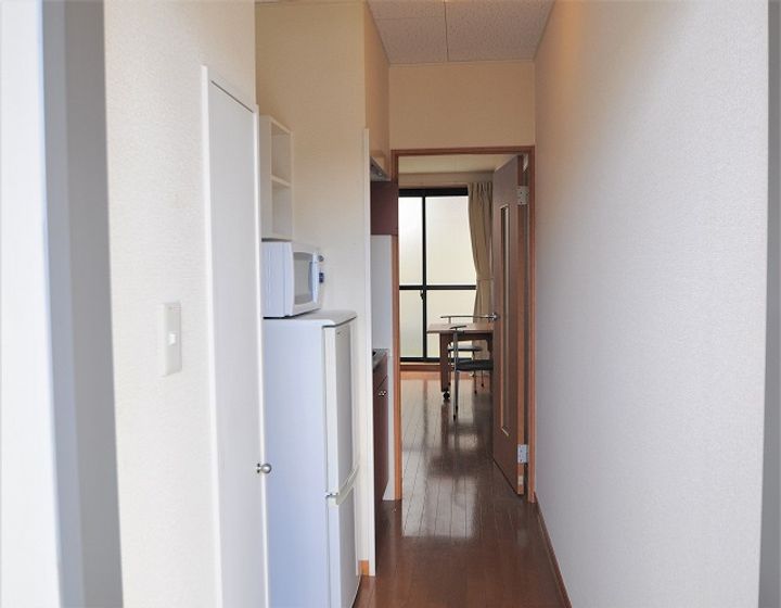 レオパレスラーク204の玄関