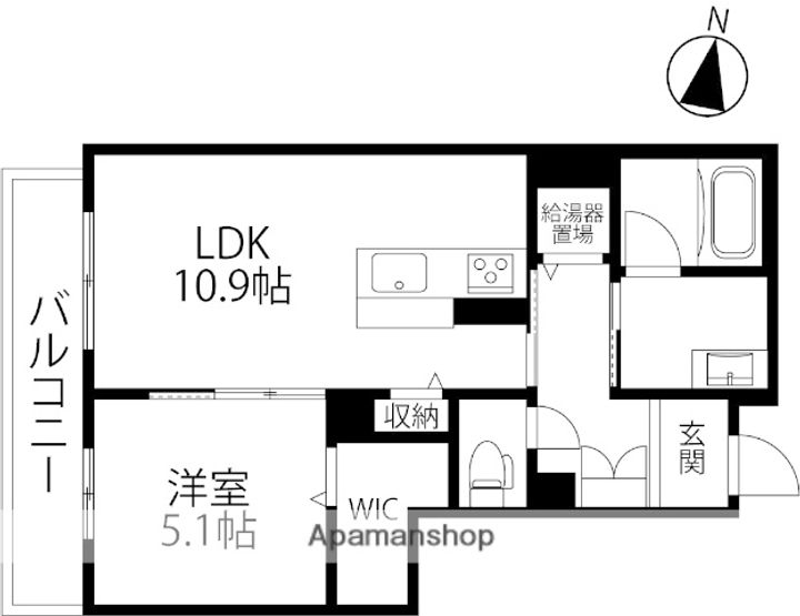 ファミーユ金沢八日市307の間取り