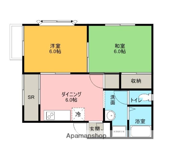 ドミール・ド・シャルマン八日市201の間取り