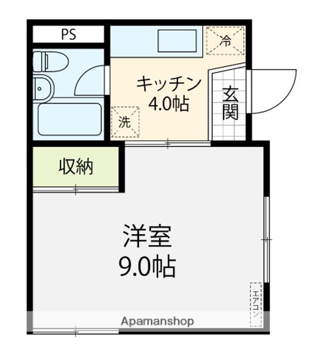 越田コーポAの間取り