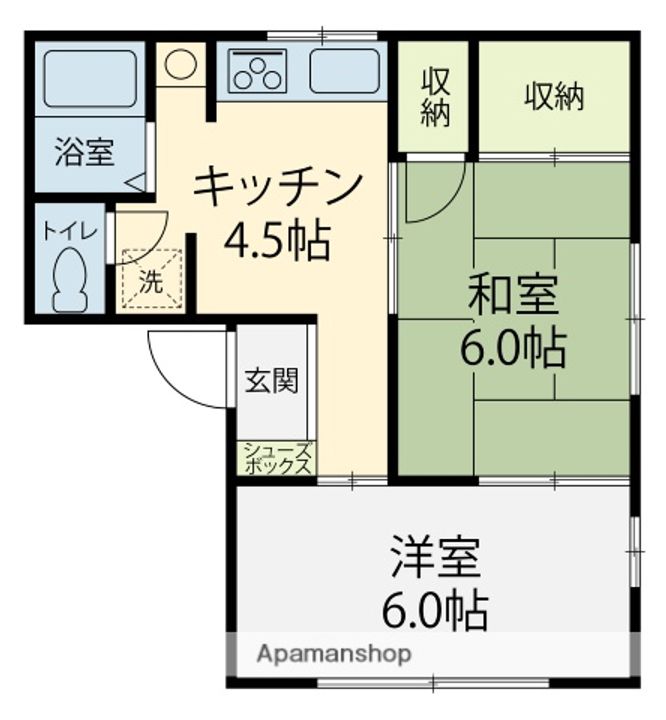 ハイライフ弥生103の間取り