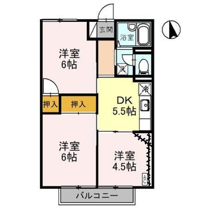ロイヤルハイツ松ヶ丘201の間取り
