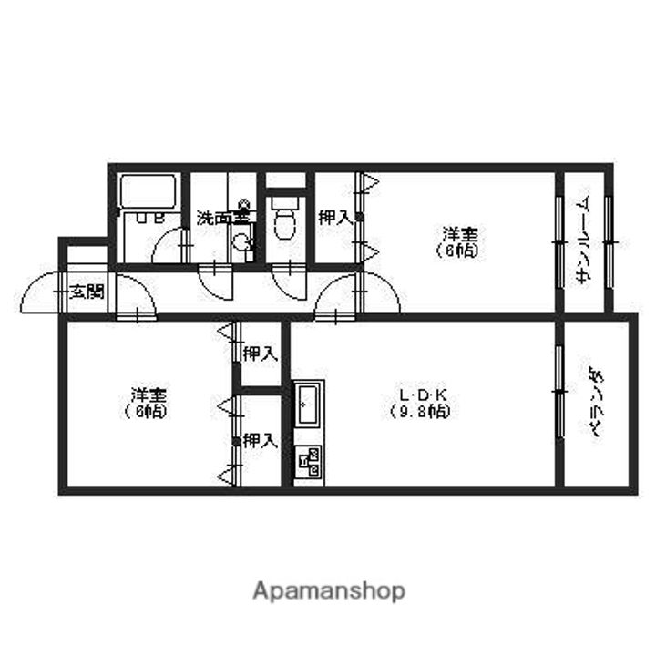 ロイヤルパークプレジデント502の間取り