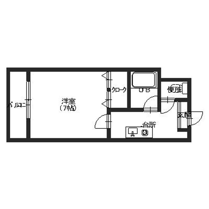 コンフォート藤江308の間取り