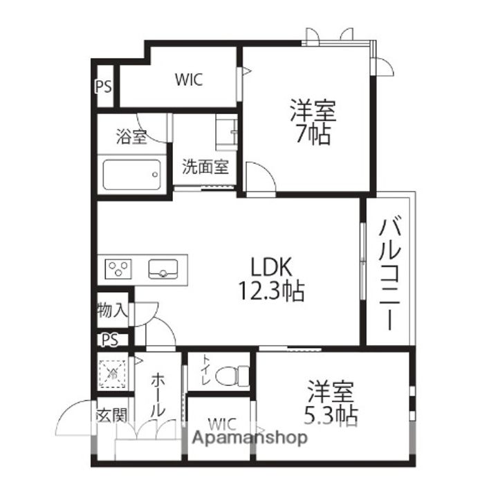 LA CLARTE301の間取り