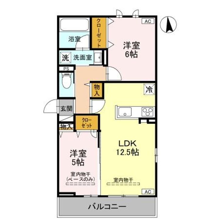 DR長坂台COEUR201の間取り