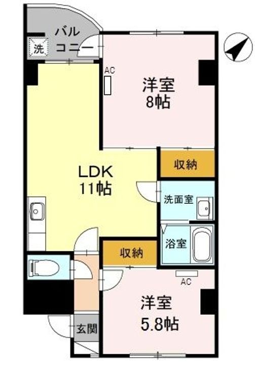 グランドール南高尾の間取り