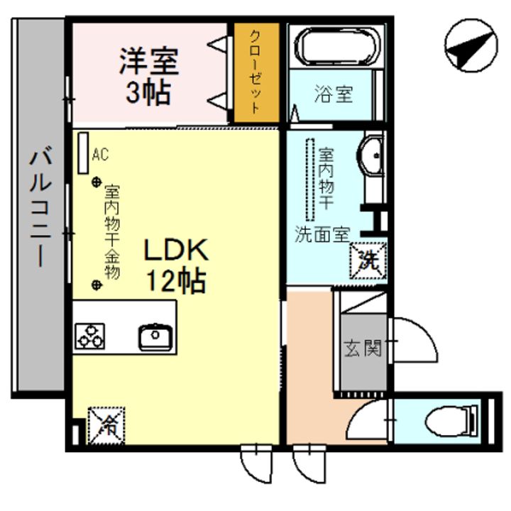 グランカーサ十三間町の間取り