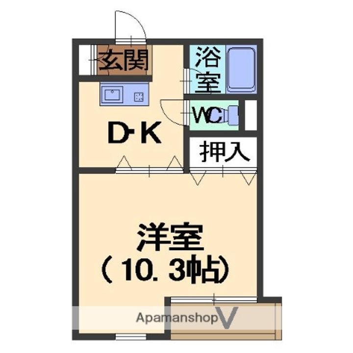 ドリームハウス城南106の間取り