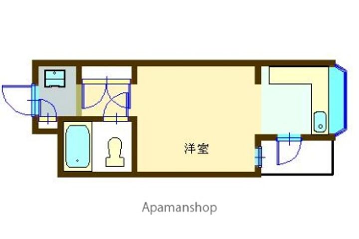 山梨県甲府市飯田5丁目の賃貸アパートの間取り