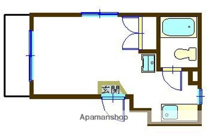 山梨県甲府市丸の内2丁目の賃貸マンションの間取り