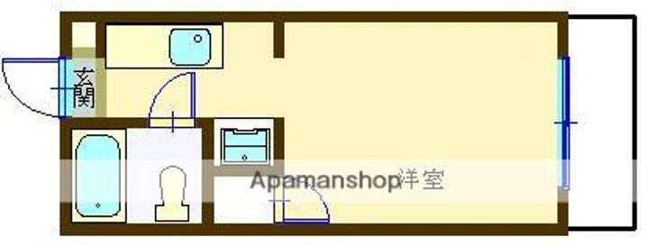 山梨県甲府市美咲1丁目の賃貸マンションの間取り