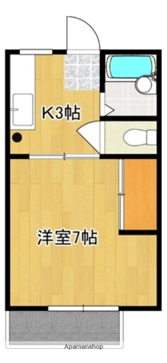 ハイツ飯島201号の間取り