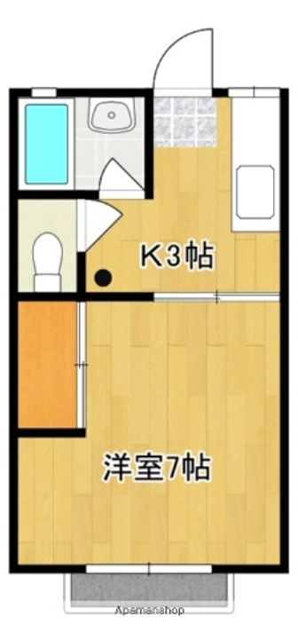 シャトー飯島203号の間取り