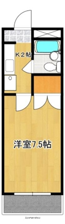 サンファスト甲府310号の間取り