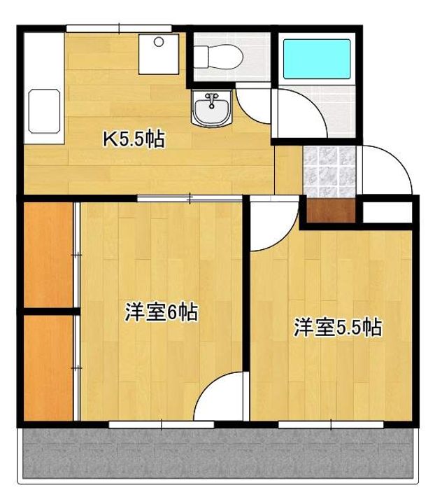 レジデンス山下303号の間取り