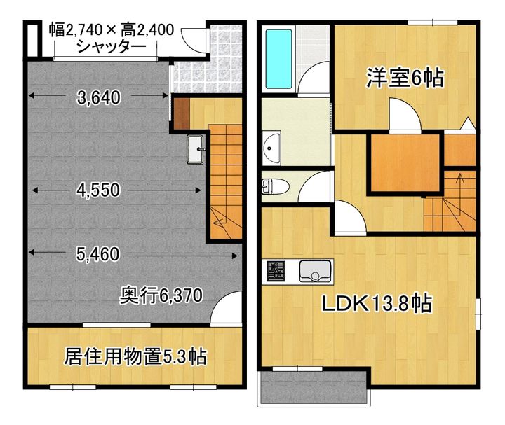 リーガ七沢D号の間取り