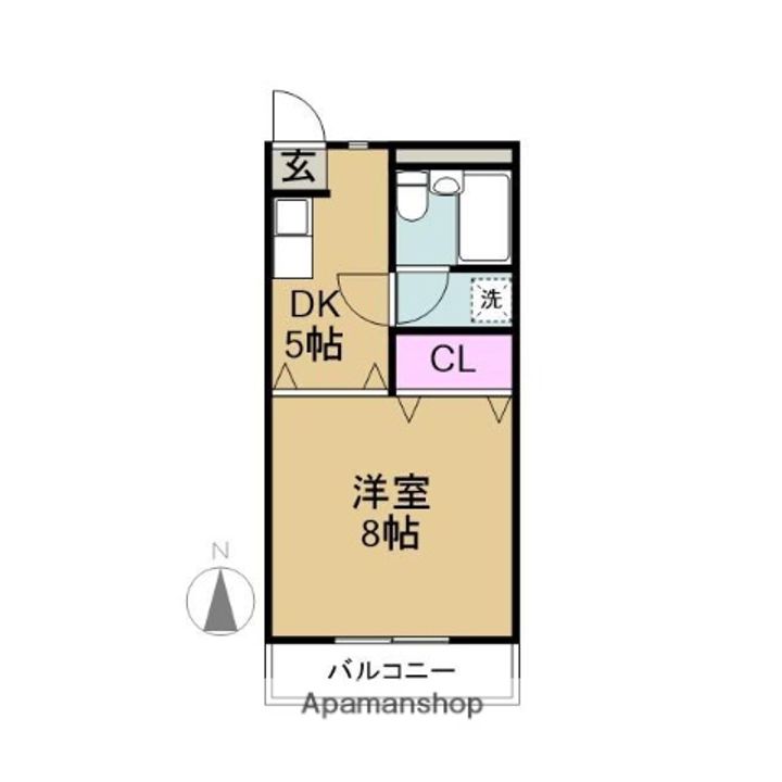 コーポミハラ (三津屋町1丁目)105の間取り