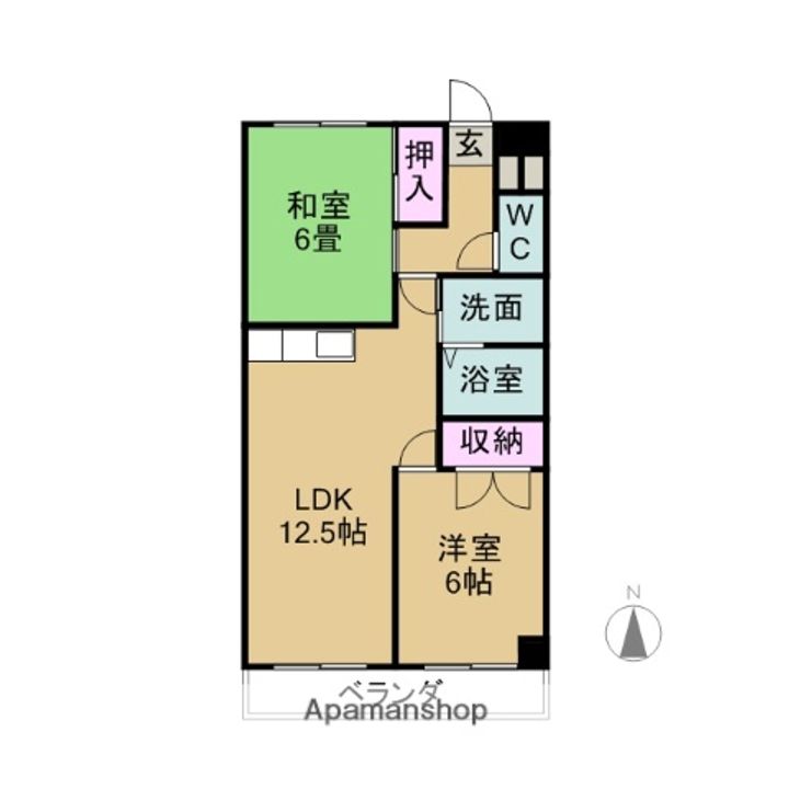 シティハイツキムラ102の間取り