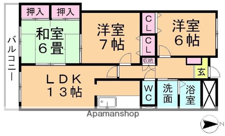 グランサム203の間取り