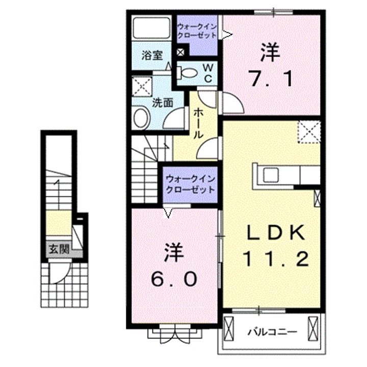 クレールⅡの間取り