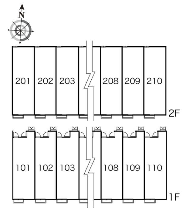 レオパレスメルベーユ205の内装