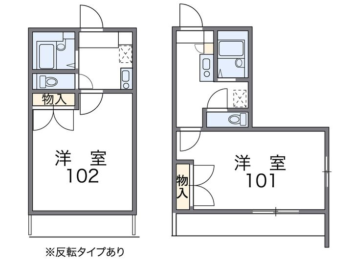レオパレスHIGH LIFEの間取り