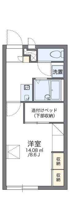 レオパレスにしまとばの間取り
