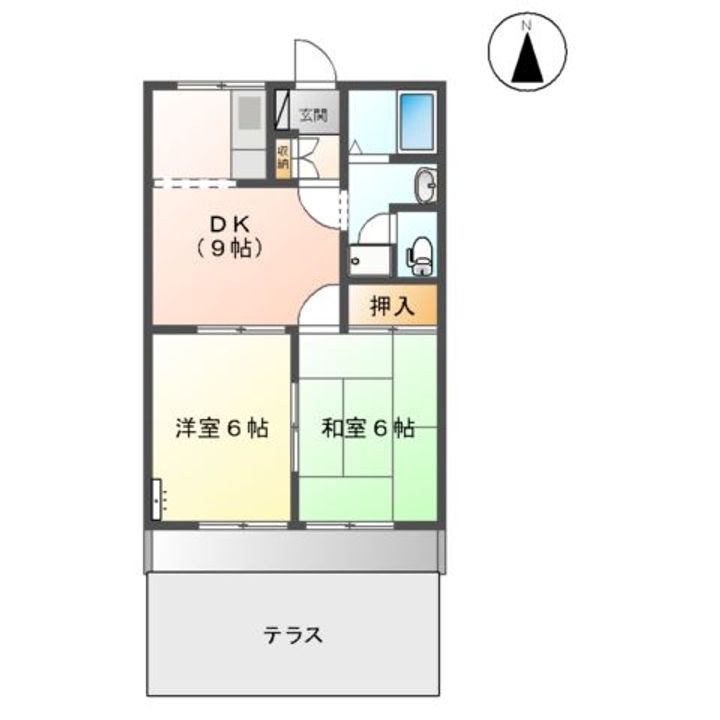 MF辻ヶ鼻103の間取り