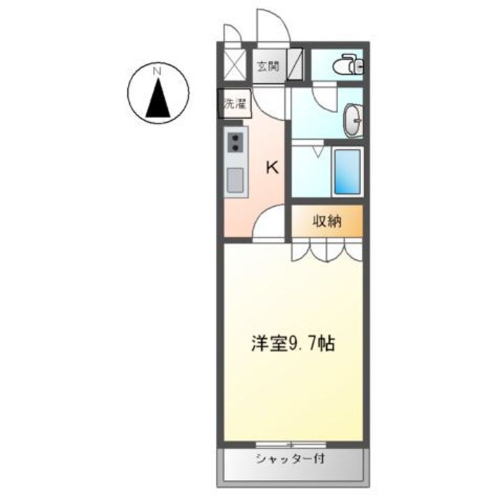 シャトー友喜Ⅱの間取り