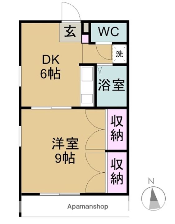 リバーライズⅡ205の間取り