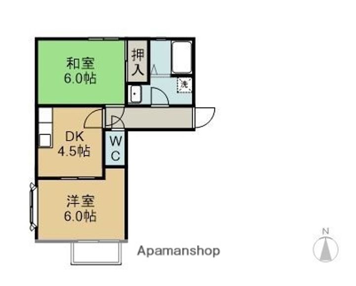 サンビレッジ小熊C208の間取り